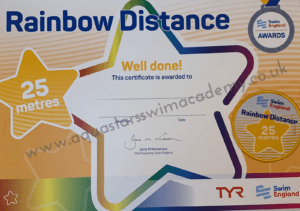 C: Rainbow Distance Certificate & Badge (25m)