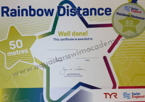 D: Rainbow Distance Certificate & Badge (50m)