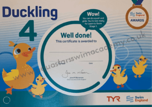D: 'Duckling 4' Certificate & Badge