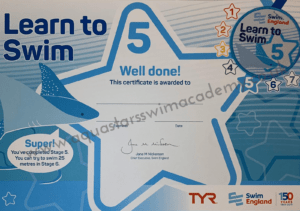 E: 'Stage 5' Certificate & Badge