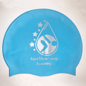 AquaStars Blue Super Soft Silicone Swimming Cap