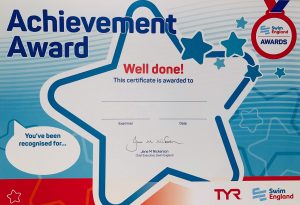 F: Achievement Award - Water Safety Completion